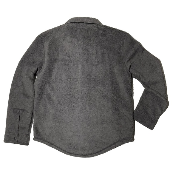Outerknown Skyline Fleece Sherpa Shirt Jacket Mens Size S Gray NWT - Picture 2 of 8